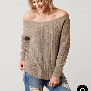 Off the shoulder sweater